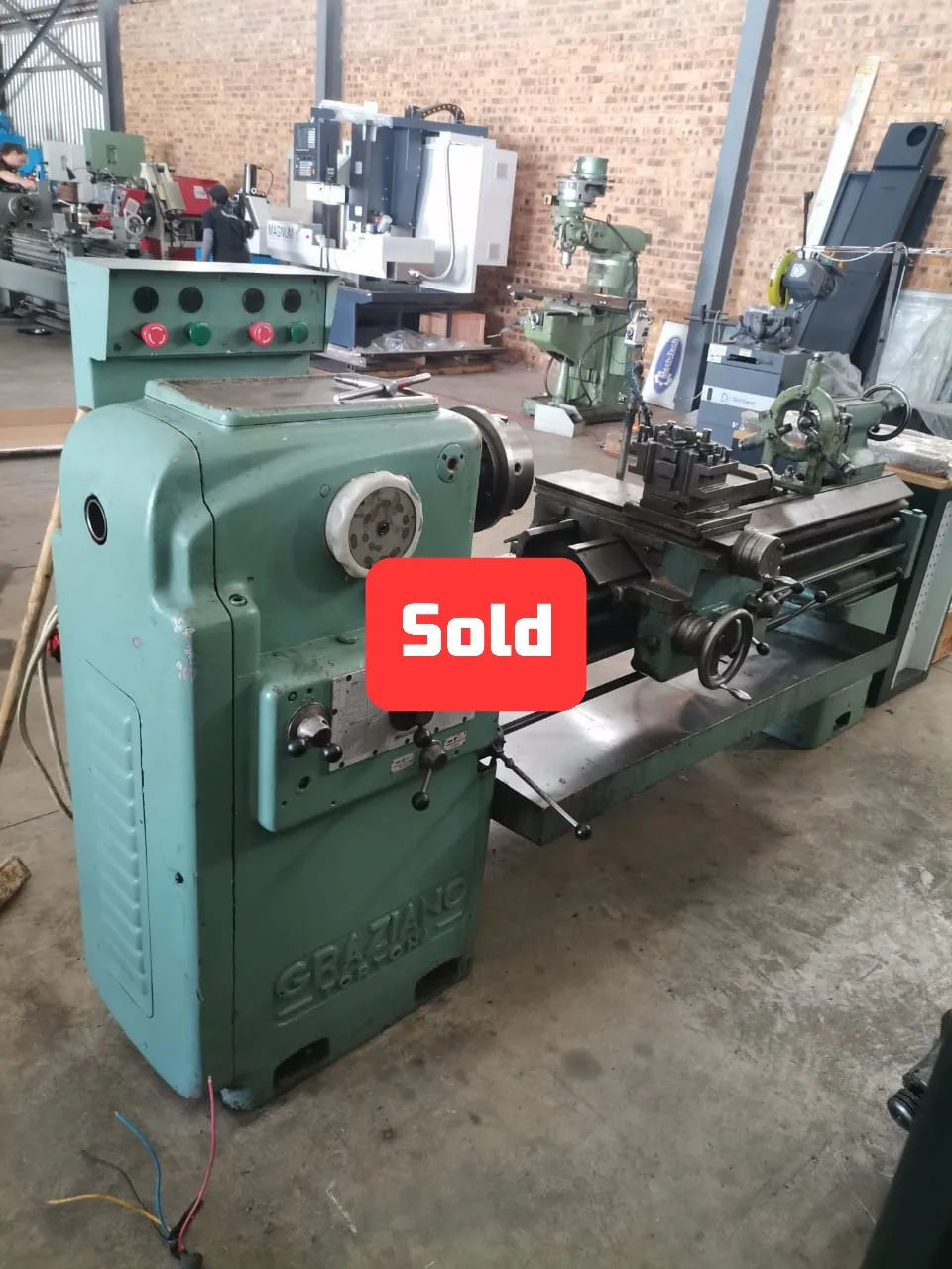 GRAZIANO SAG 14 GAPBED LATHE, Price; R65 000 excl